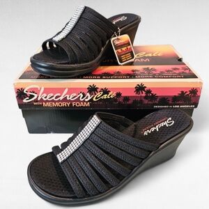Skechers Cali Rumblers Hotshot Wedge Sandals Size 9